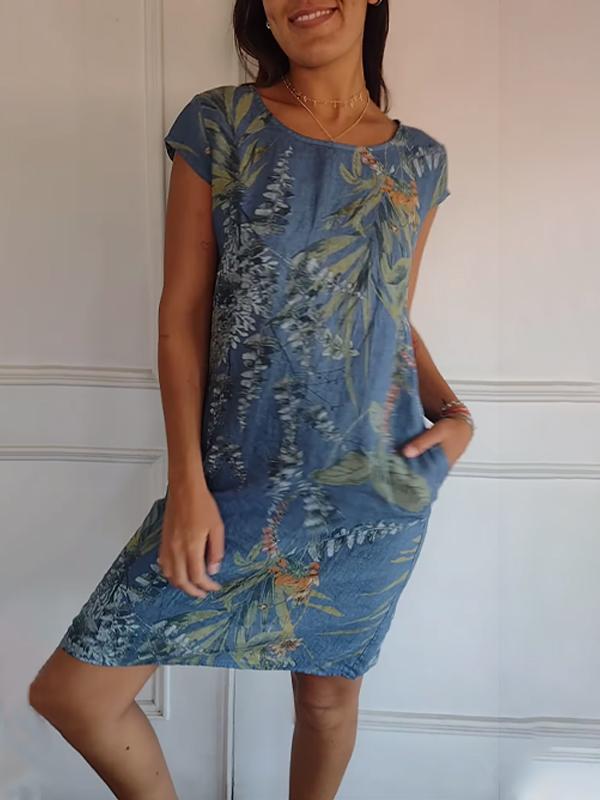 Robe Col Rond – L’Art du Chic Décontracté
