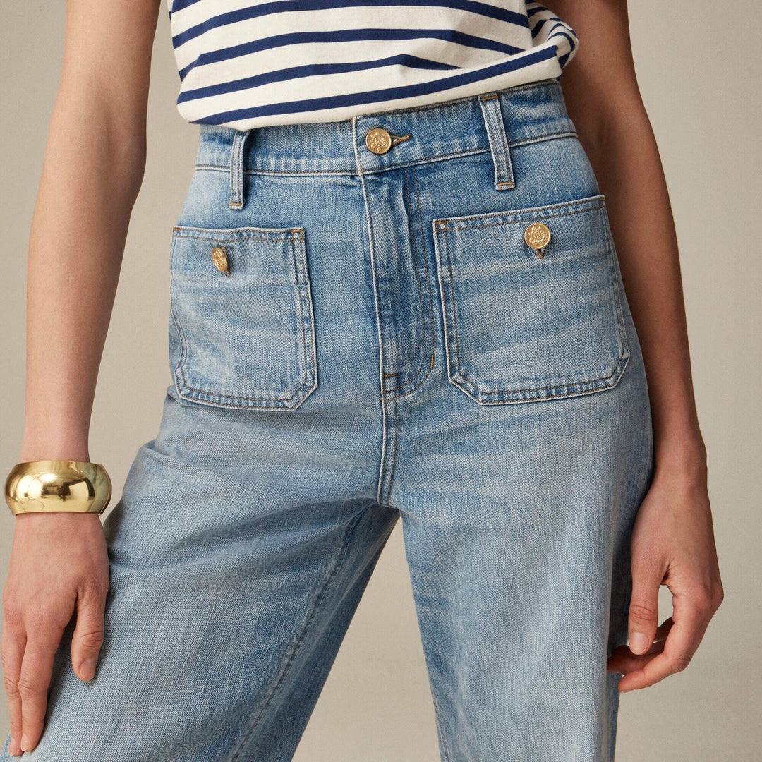 Pantalon Large Marinière – Style Chic