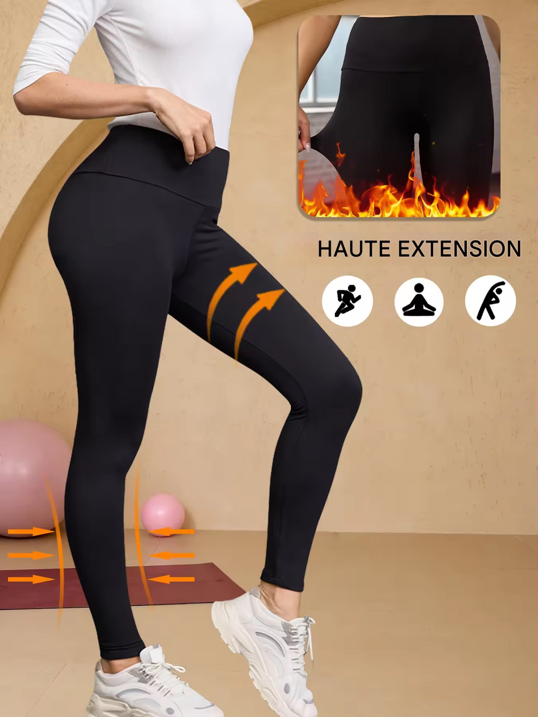Leggings Polaire – Taille Standard Confort