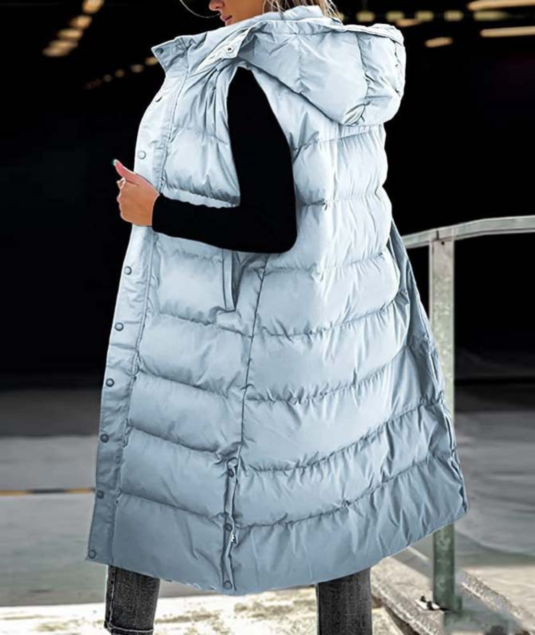 Charlie-quebec™ – Manteau Long Matelassé Élégance Hivernale