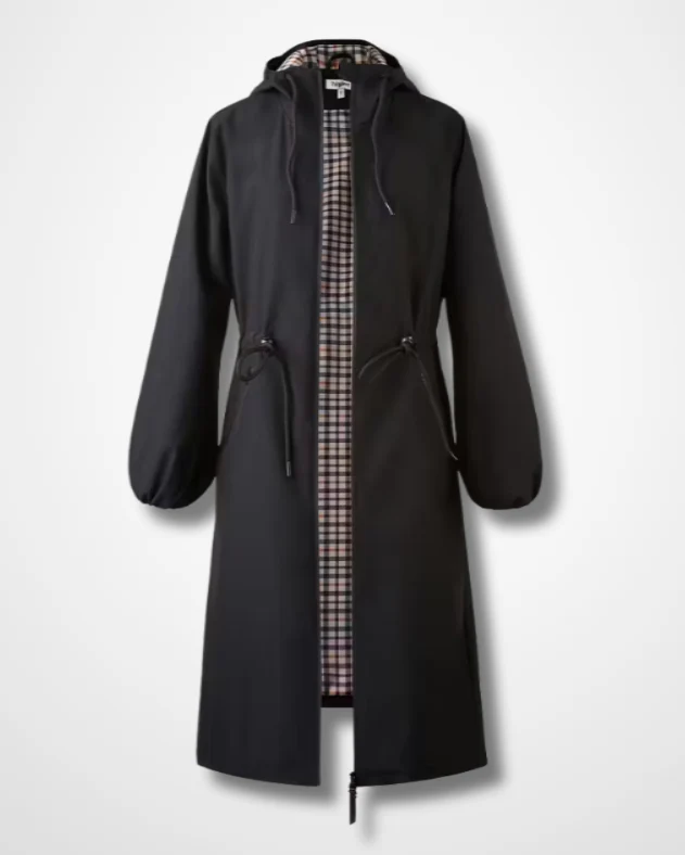Valentia – Manteau Long Élégant & Imperméable à Doublure Couture