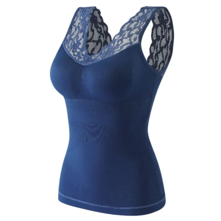 Gilet Thermique Dentelle – Confort & Élégance