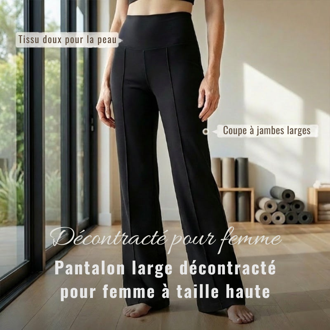 Charlie-quebec™ – Pantalon Fluide Coupe Large