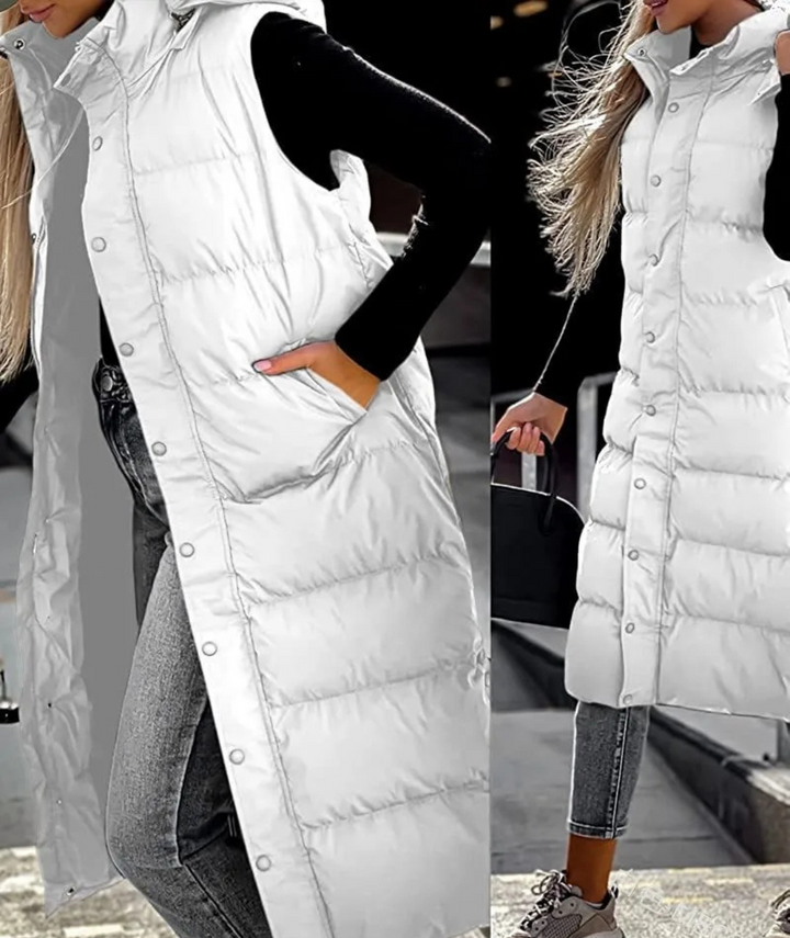Charlie-quebec™ – Manteau Long Matelassé Élégance Hivernale