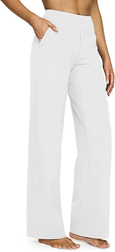 Charlie-quebec™ – Pantalon Large Taille Haute Confort Chic